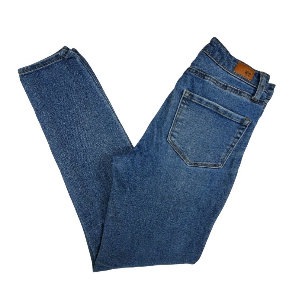 RSQ Womens Jeans sz 3/w26 High Rise Skinny distressed, ripped med wash